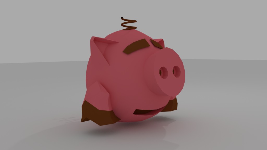 Low poly pig preview image 2